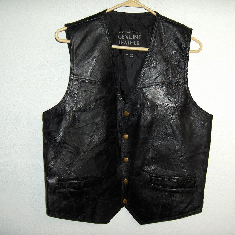 Navarre Leather Vest, M 40" Chest